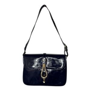 Robert Bestien Originals Womens Vintage 1950s Navy Blue Leather Accordion Purse